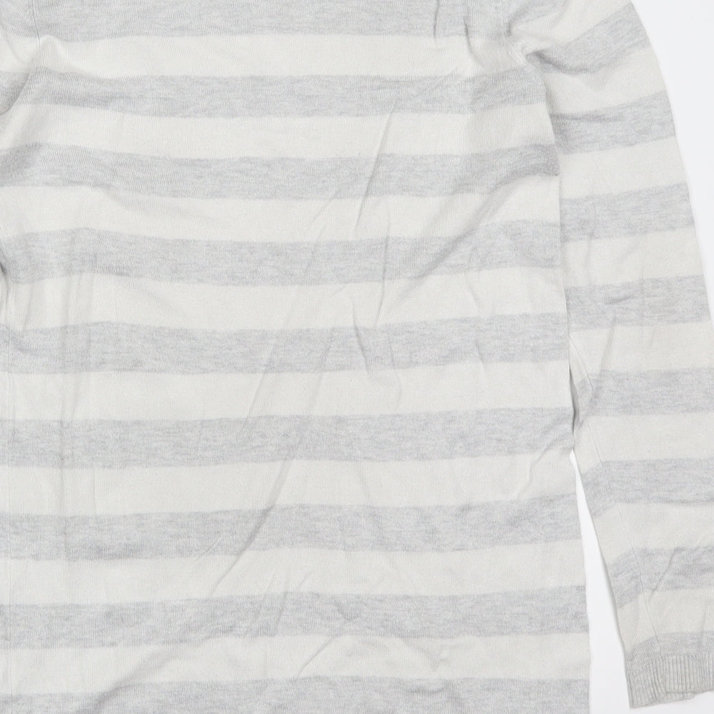 Atmosphere Womens Grey Striped  Pullover Jumper Size 10