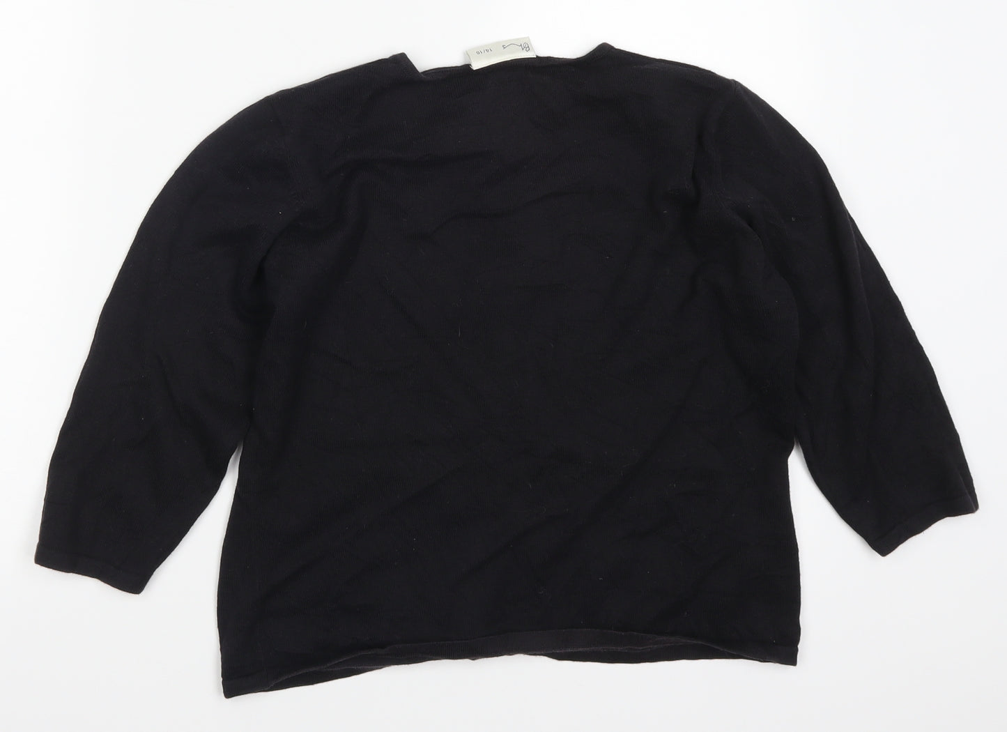 BHS Womens Black   Cardigan Jumper Size 14
