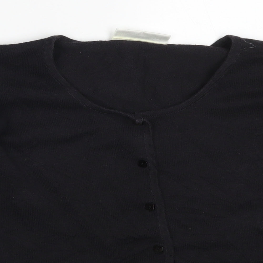 BHS Womens Black   Cardigan Jumper Size 14