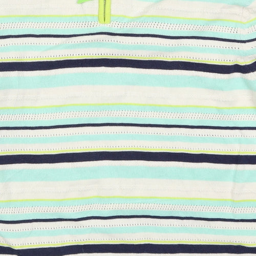 Oasis Womens Blue Striped  Pullover Jumper Size S