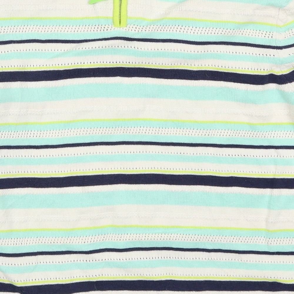 Oasis Womens Blue Striped  Pullover Jumper Size S