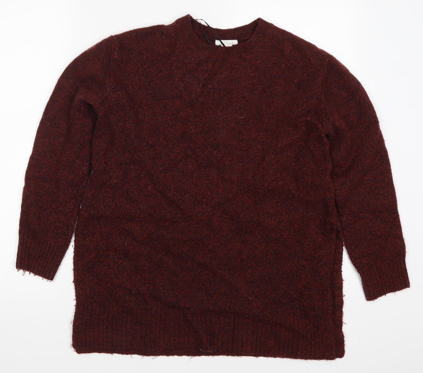 H&M Womens Red  Knit Pullover Jumper Size XS