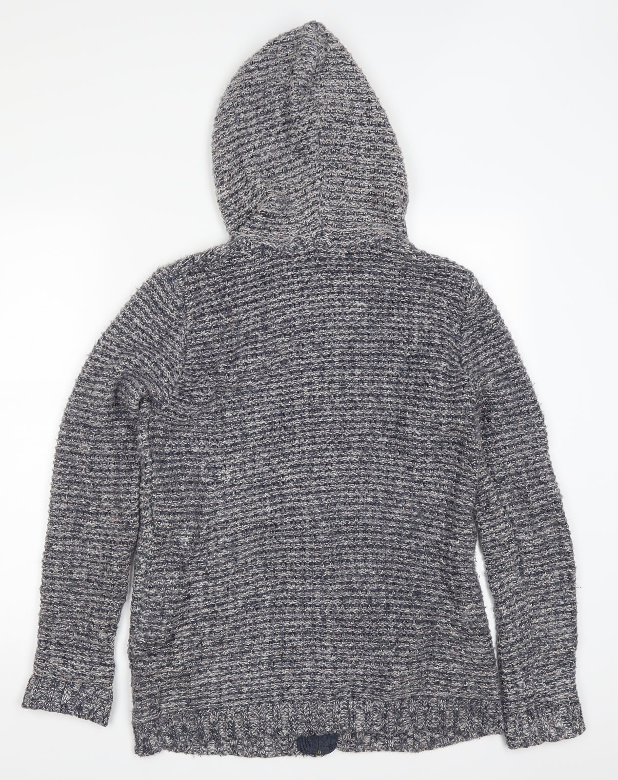 Fat Face Womens Blue  Knit Full Zip Hoodie Size 10