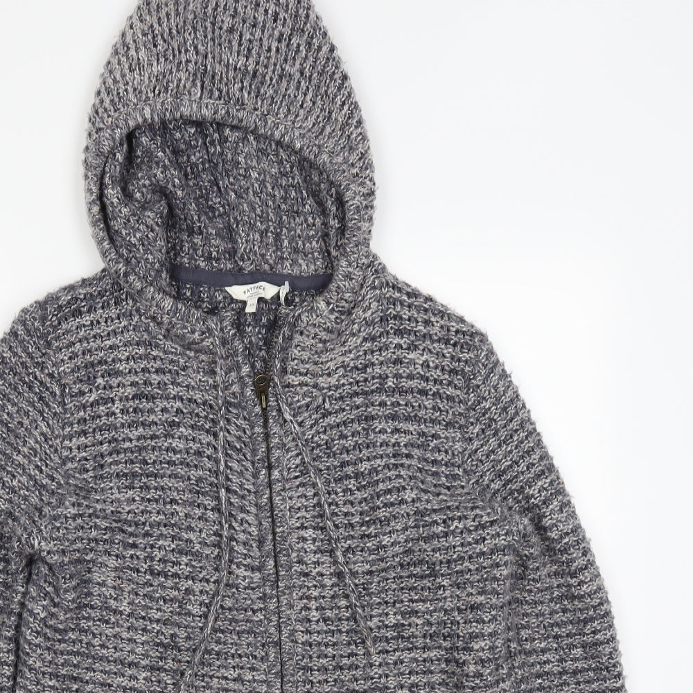 Fat Face Womens Blue  Knit Full Zip Hoodie Size 10