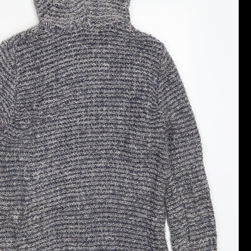 Fat Face Womens Blue  Knit Full Zip Hoodie Size 10