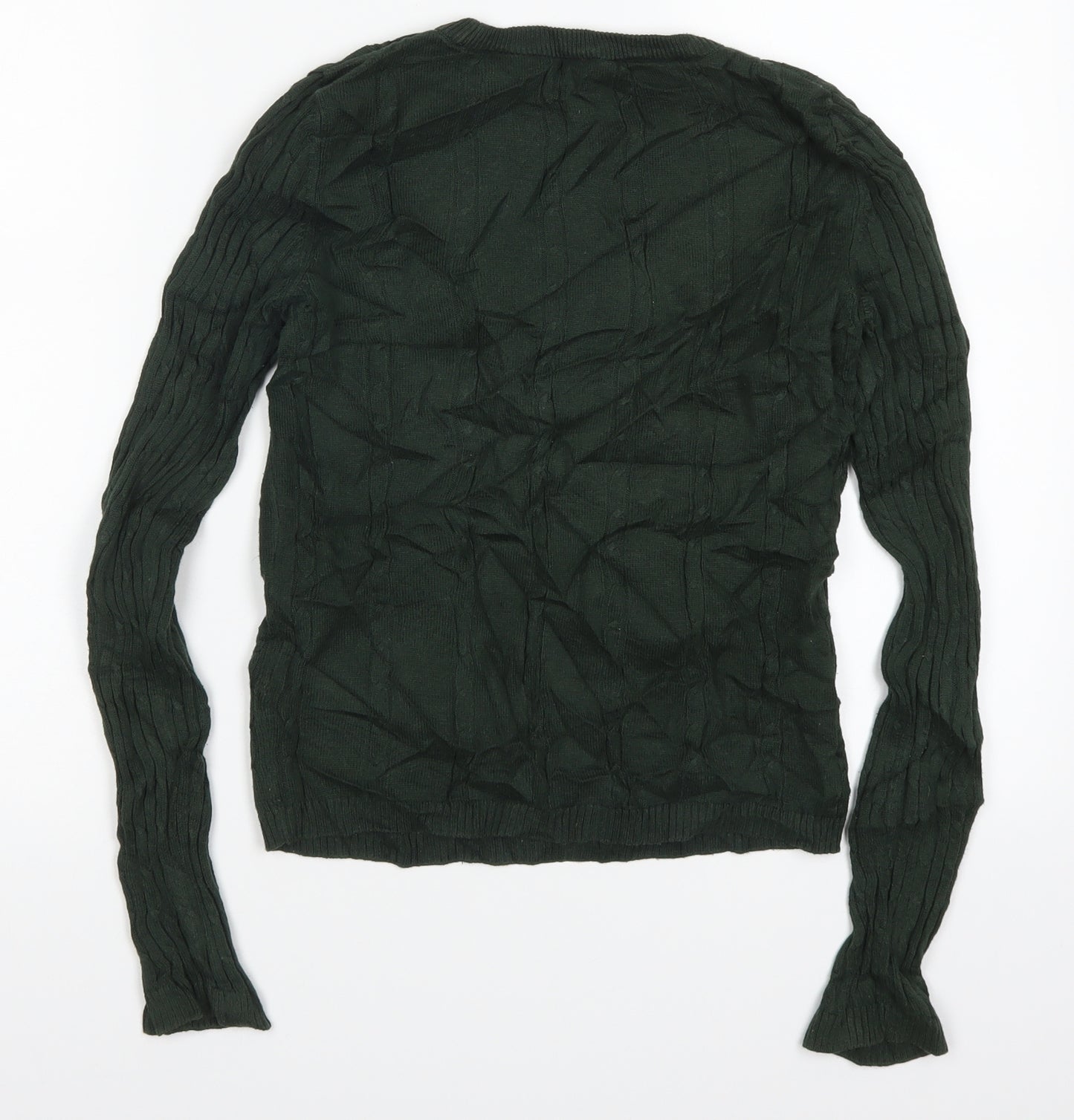 Marks and Spencer Womens Green Floral  Pullover Jumper Size 10