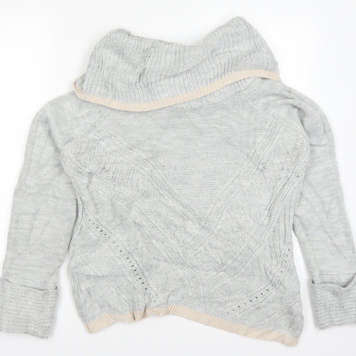 Oasis Womens Grey  Knit Pullover Jumper Size M
