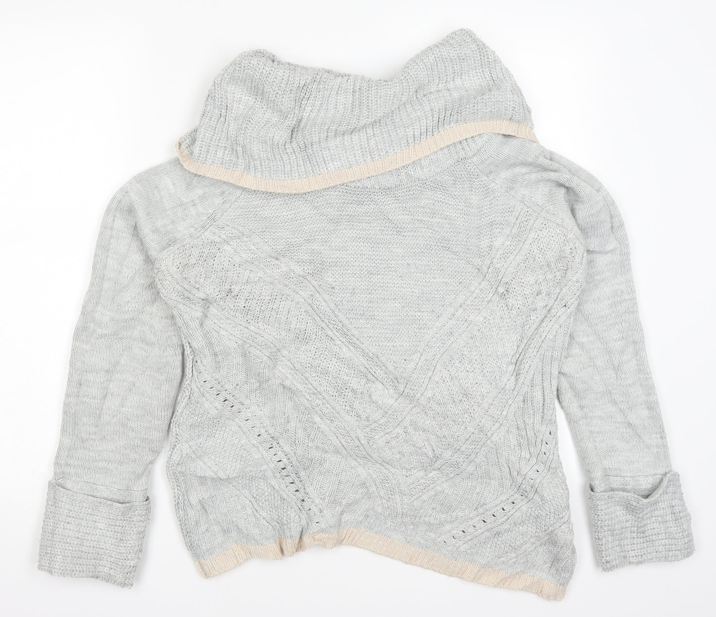 Oasis Womens Grey  Knit Pullover Jumper Size M