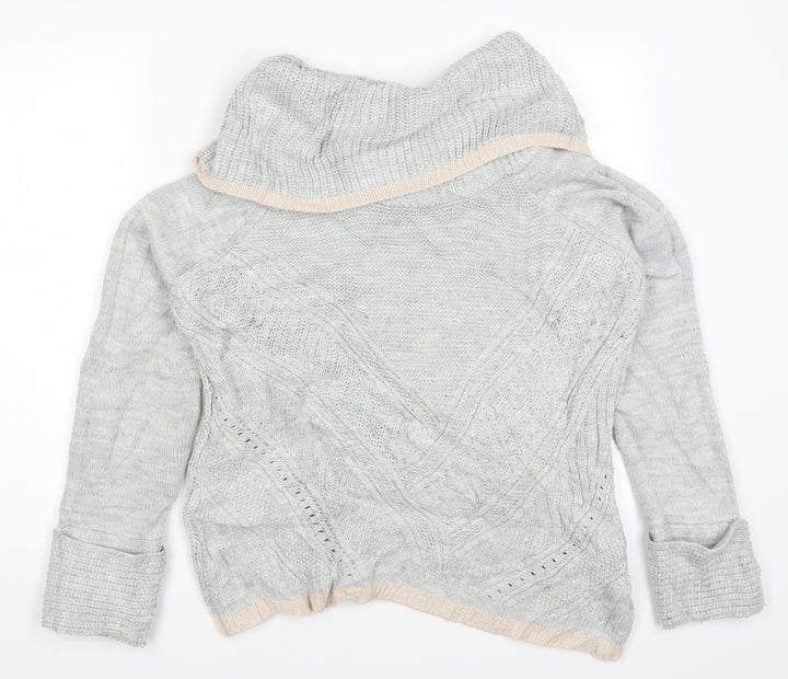 Oasis Womens Grey Knit Pullover Jumper Size M