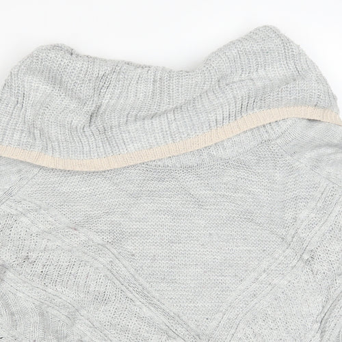 Oasis Womens Grey  Knit Pullover Jumper Size M