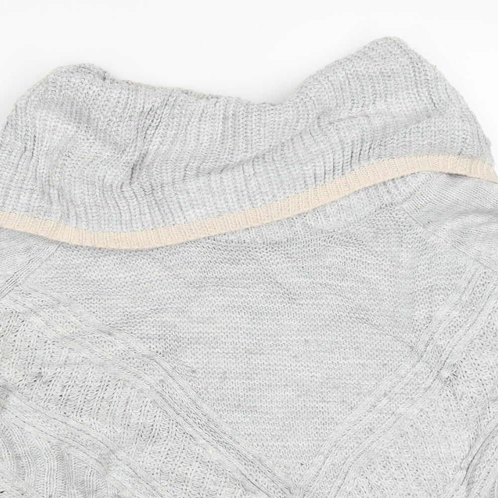 Oasis Womens Grey  Knit Pullover Jumper Size M