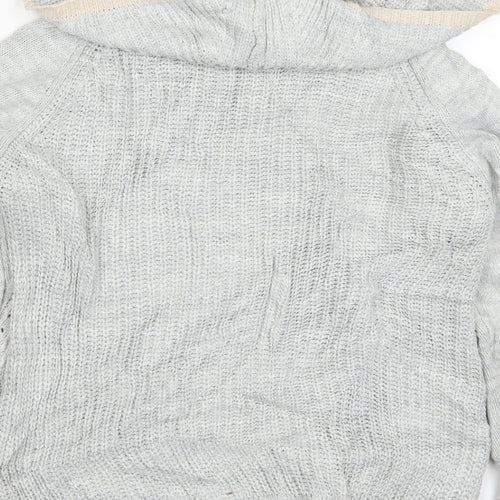 Oasis Womens Grey  Knit Pullover Jumper Size M