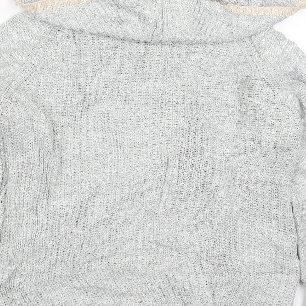 Oasis Womens Grey  Knit Pullover Jumper Size M