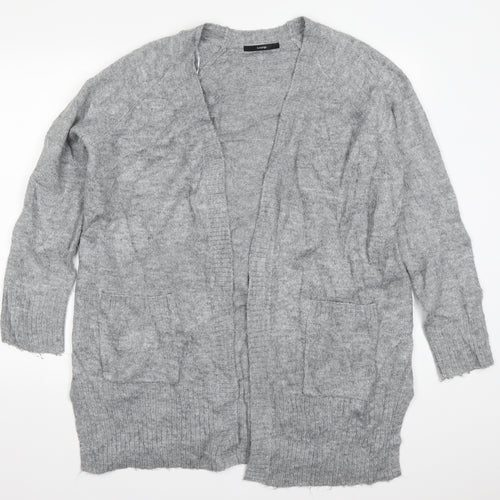 George Womens Grey  Knit Cardigan Jumper Size M