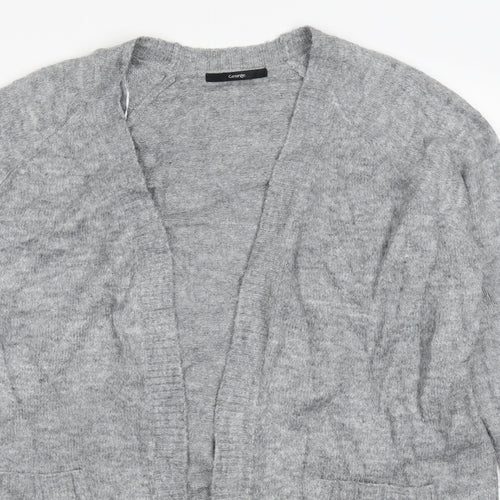 George Womens Grey  Knit Cardigan Jumper Size M