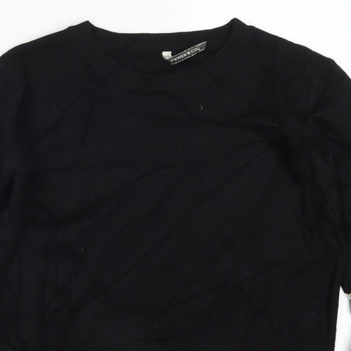 Lamer & Co Mens Black   Pullover Jumper Size S  - Sheer Sleeves