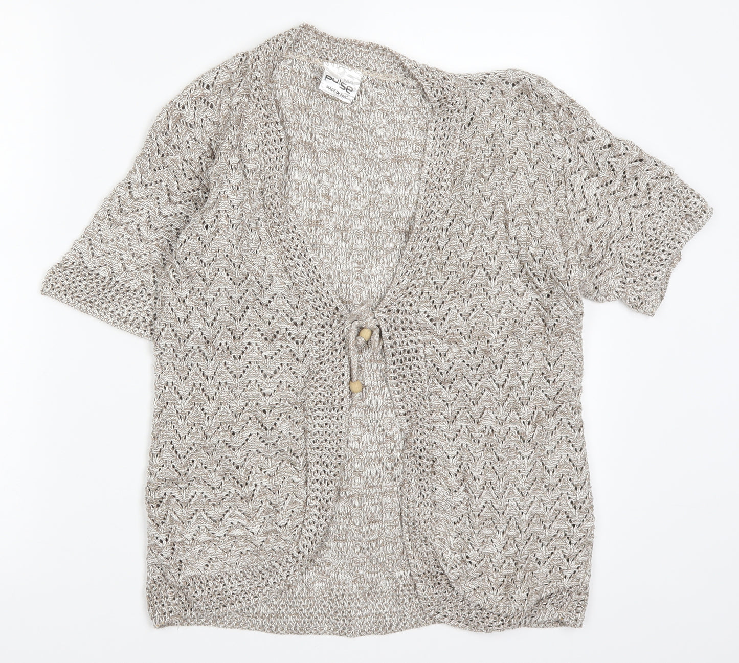 Pulse Womens Brown   Cardigan Jumper Size M