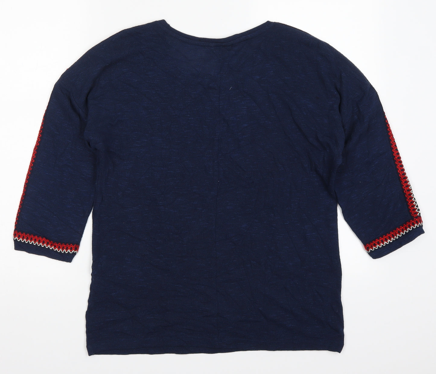 TU Womens Blue   Basic T-Shirt Size 14  - Red