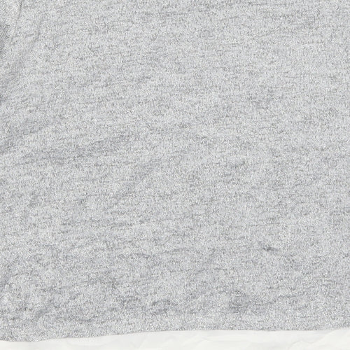 Wallis Womens Silver   Basic T-Shirt Size 10