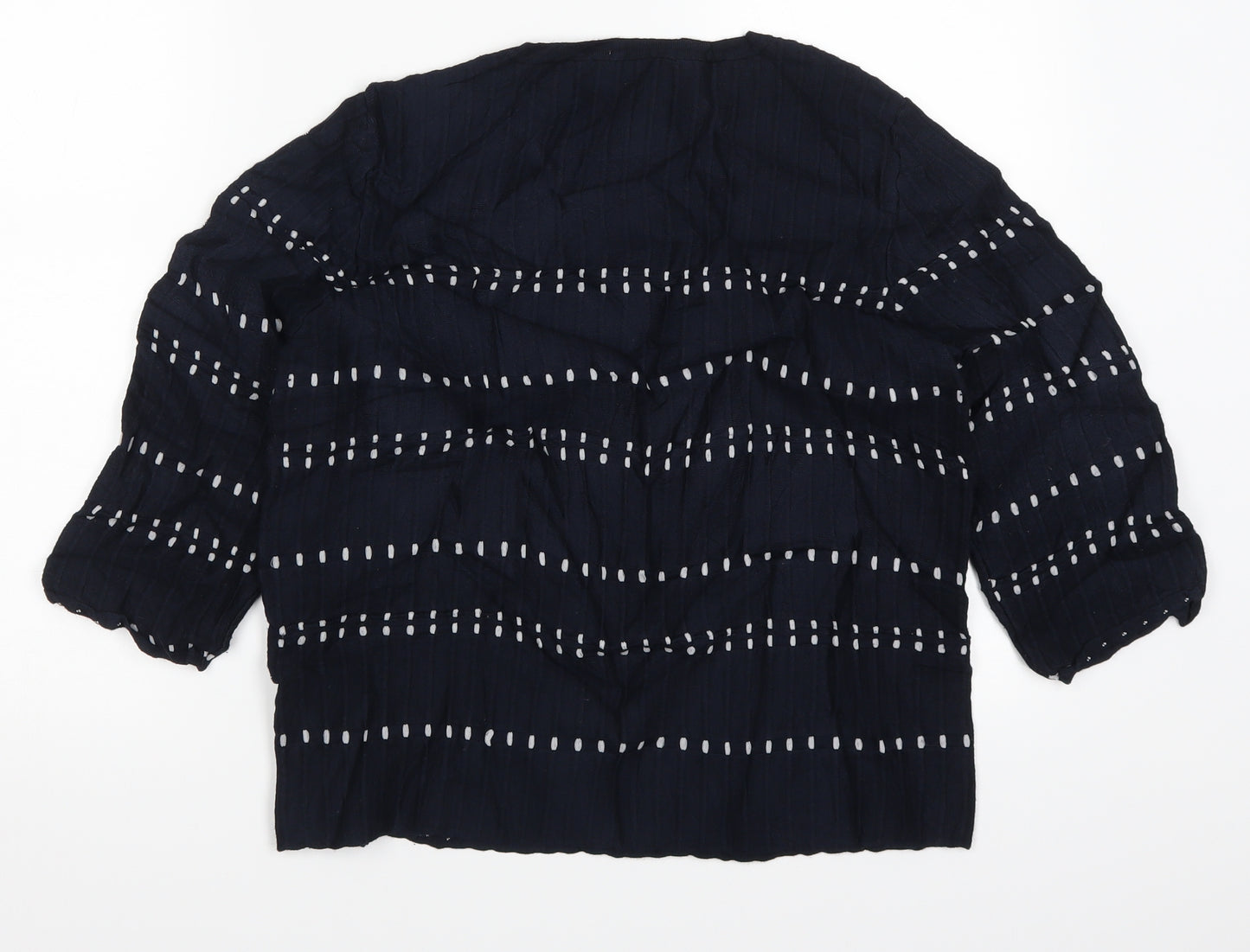 TU Womens Blue Striped  Pullover Jumper Size 18