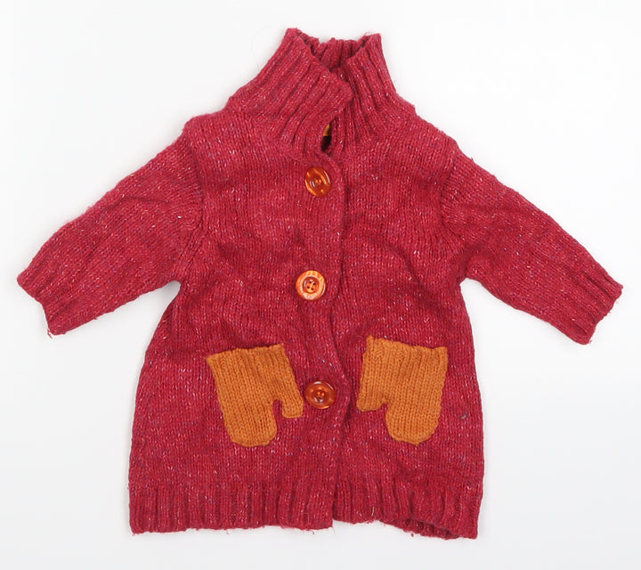 Mini Mode Girls Pink   Cardigan Jumper Size 0-3 Months