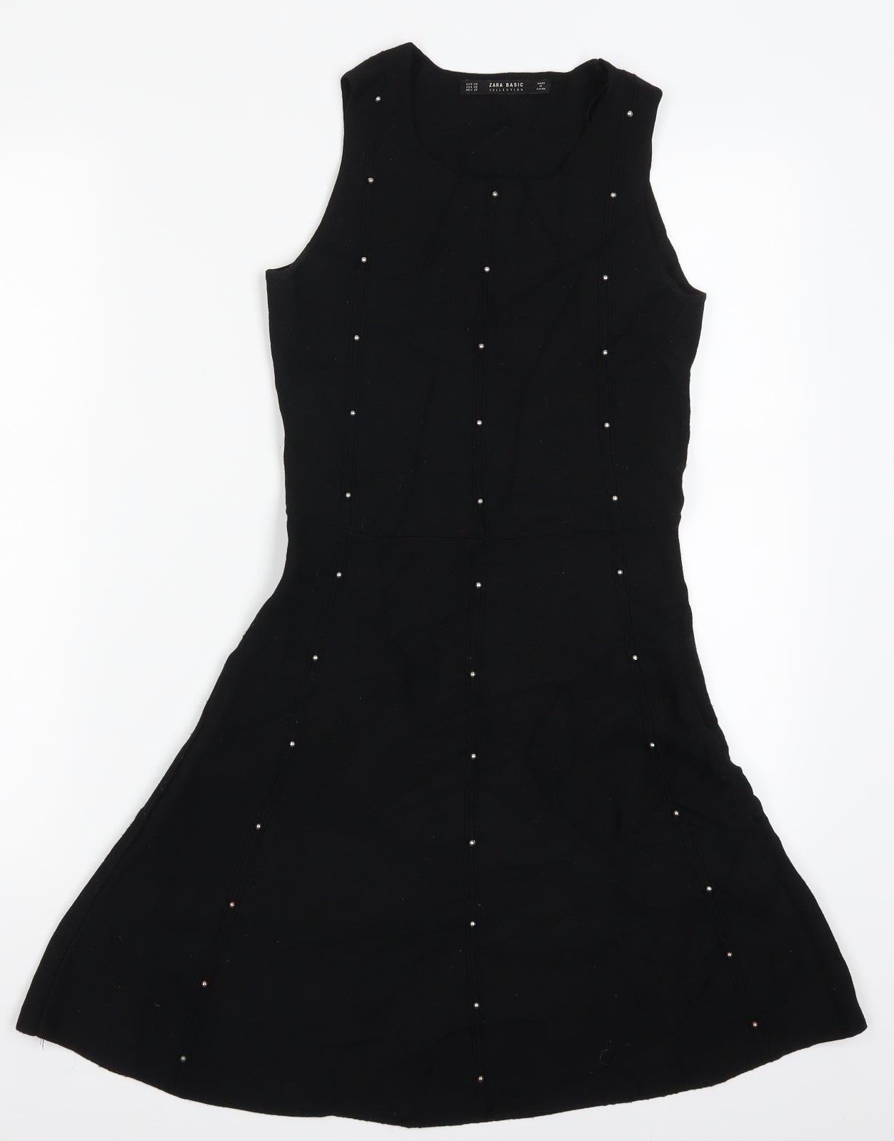 Zara Womens Black   Skater Dress  Size XS