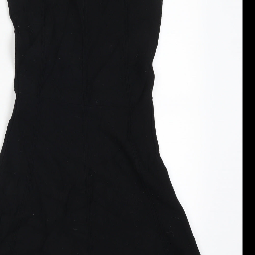 Zara Womens Black   Skater Dress  Size XS