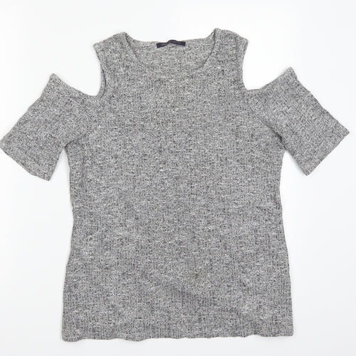 Marks and Spencer Womens Grey   Basic T-Shirt Size 14