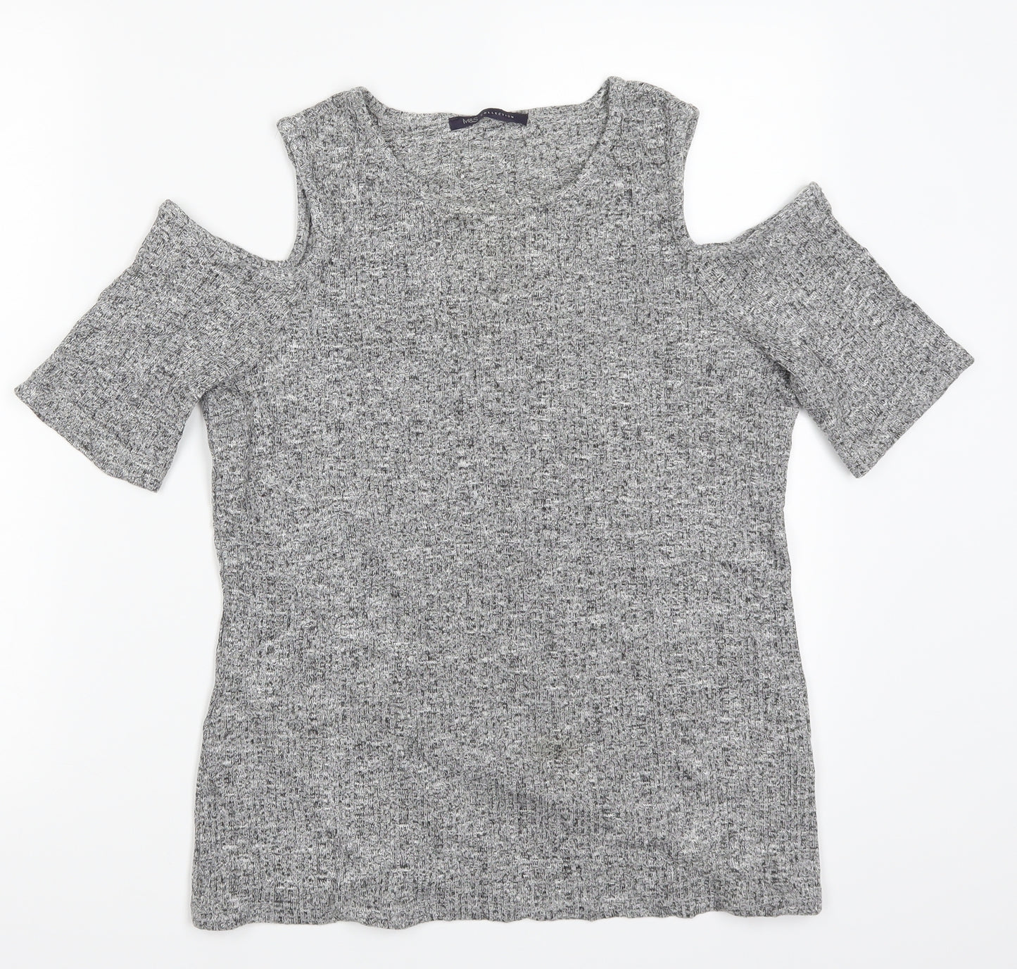 Marks and Spencer Womens Grey   Basic T-Shirt Size 14