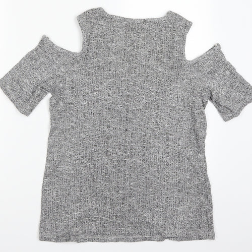 Marks and Spencer Womens Grey   Basic T-Shirt Size 14