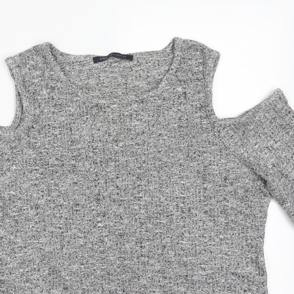 Marks and Spencer Womens Grey   Basic T-Shirt Size 14