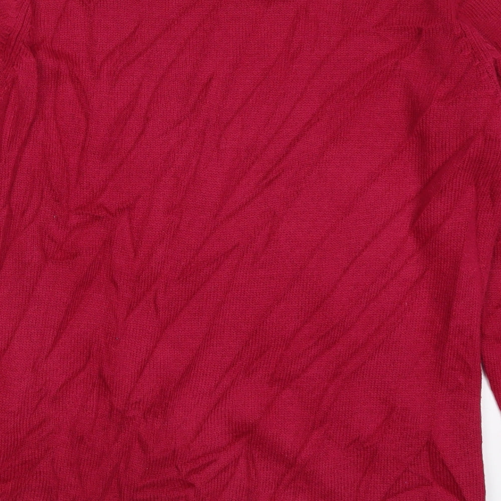 Isle Womens Pink   Pullover Jumper Size 14  - Deer