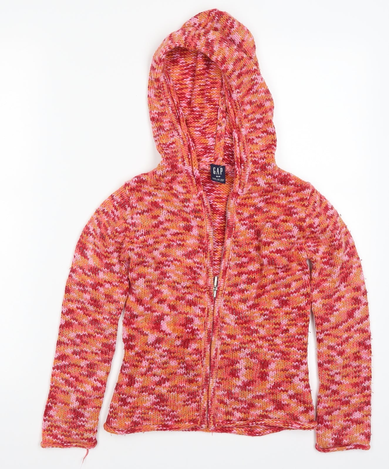 Gap Womens Pink   Full Zip Jumper Size S  - Orange