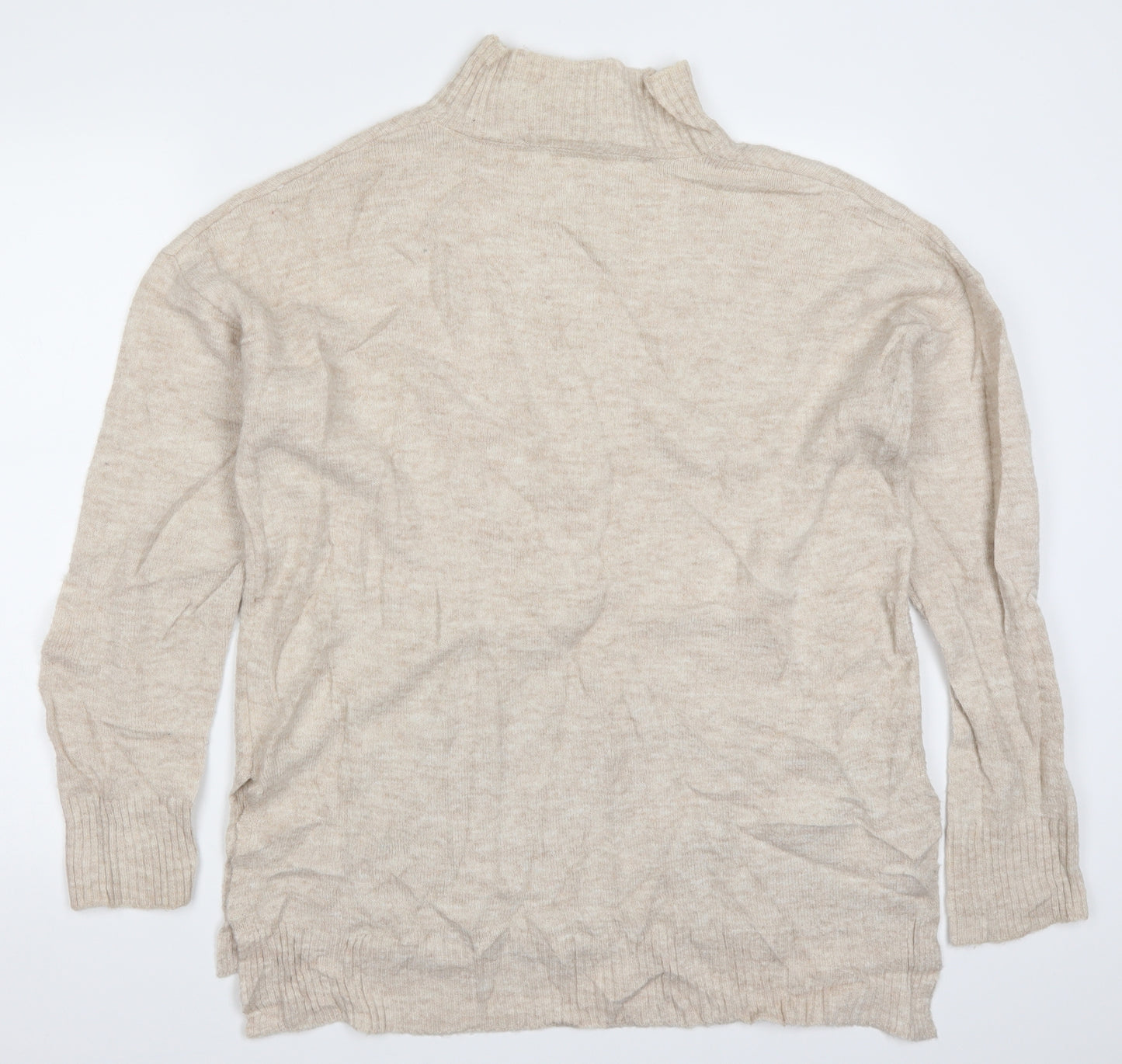 Oasis Womens Beige  Knit Pullover Jumper Size M