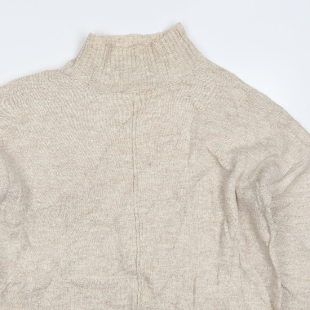 Oasis Womens Beige  Knit Pullover Jumper Size M