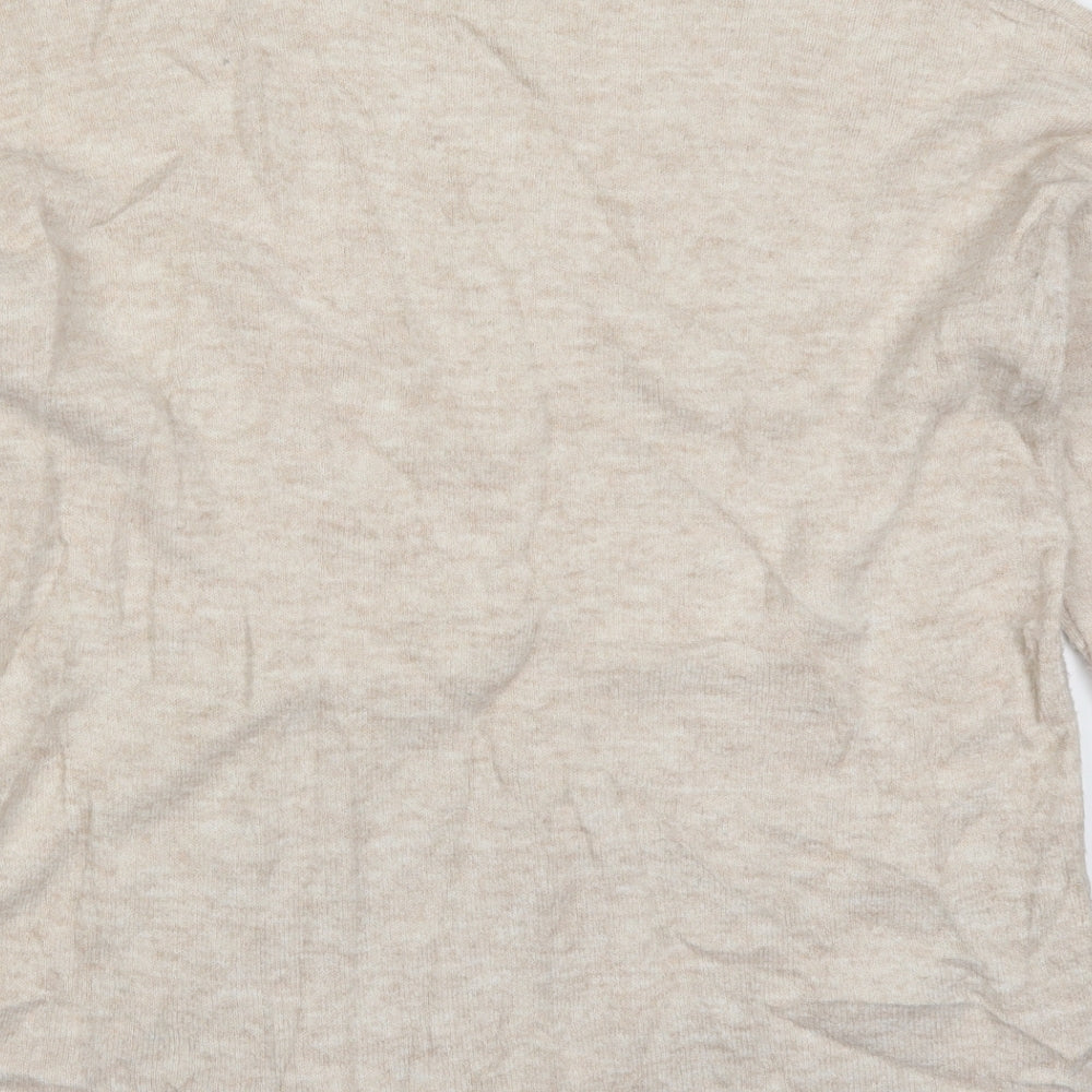 Oasis Womens Beige  Knit Pullover Jumper Size M