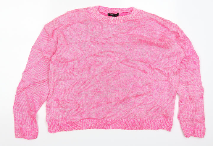 New Look Womens Pink   Pullover Jumper Size L