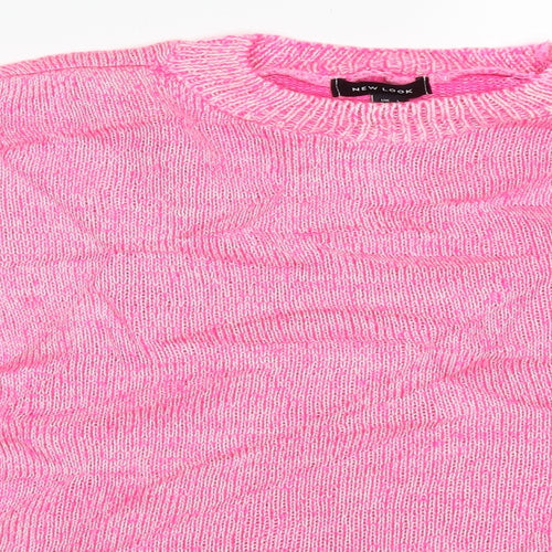 New Look Womens Pink   Pullover Jumper Size L