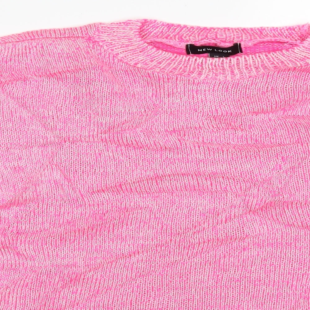 New Look Womens Pink   Pullover Jumper Size L
