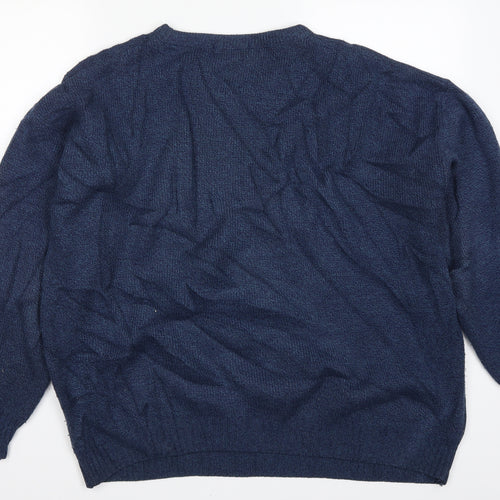 Bellisimo Mens Blue   Pullover Jumper Size XL  - Abstract