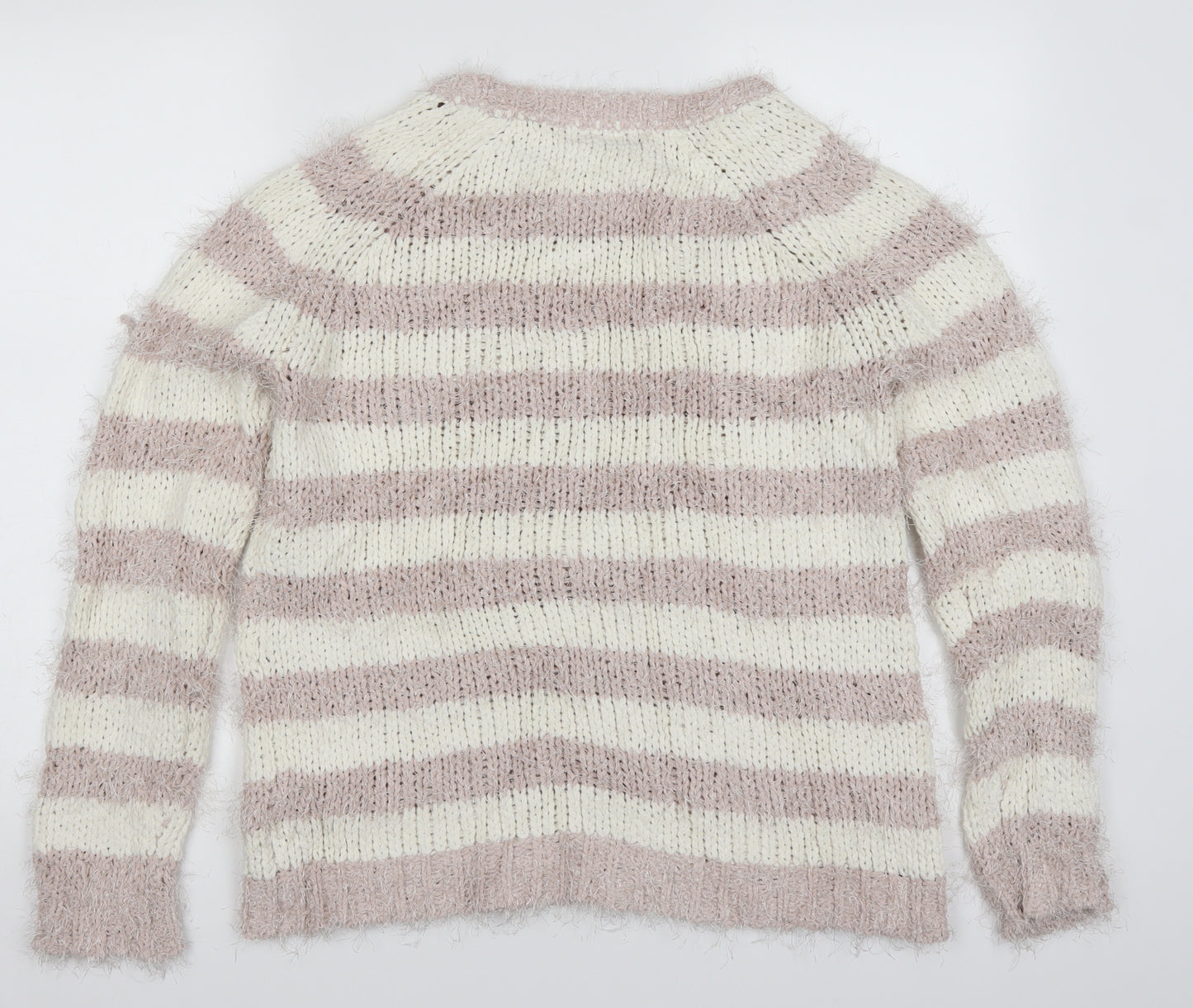 Debenhams Womens Pink Striped  Pullover Jumper Size 14
