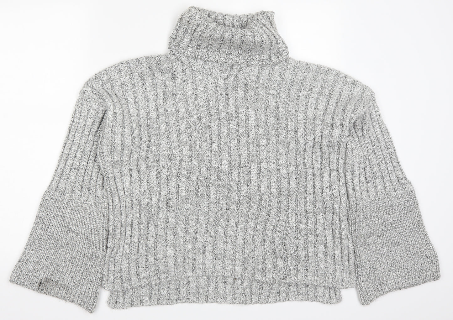 Topshop Womens Grey  Knit Pullover Jumper Size 8