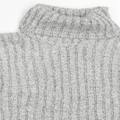 Topshop Womens Grey  Knit Pullover Jumper Size 8