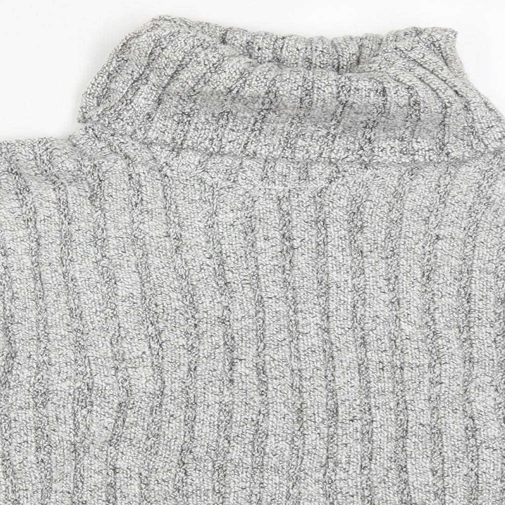 Topshop Womens Grey  Knit Pullover Jumper Size 8