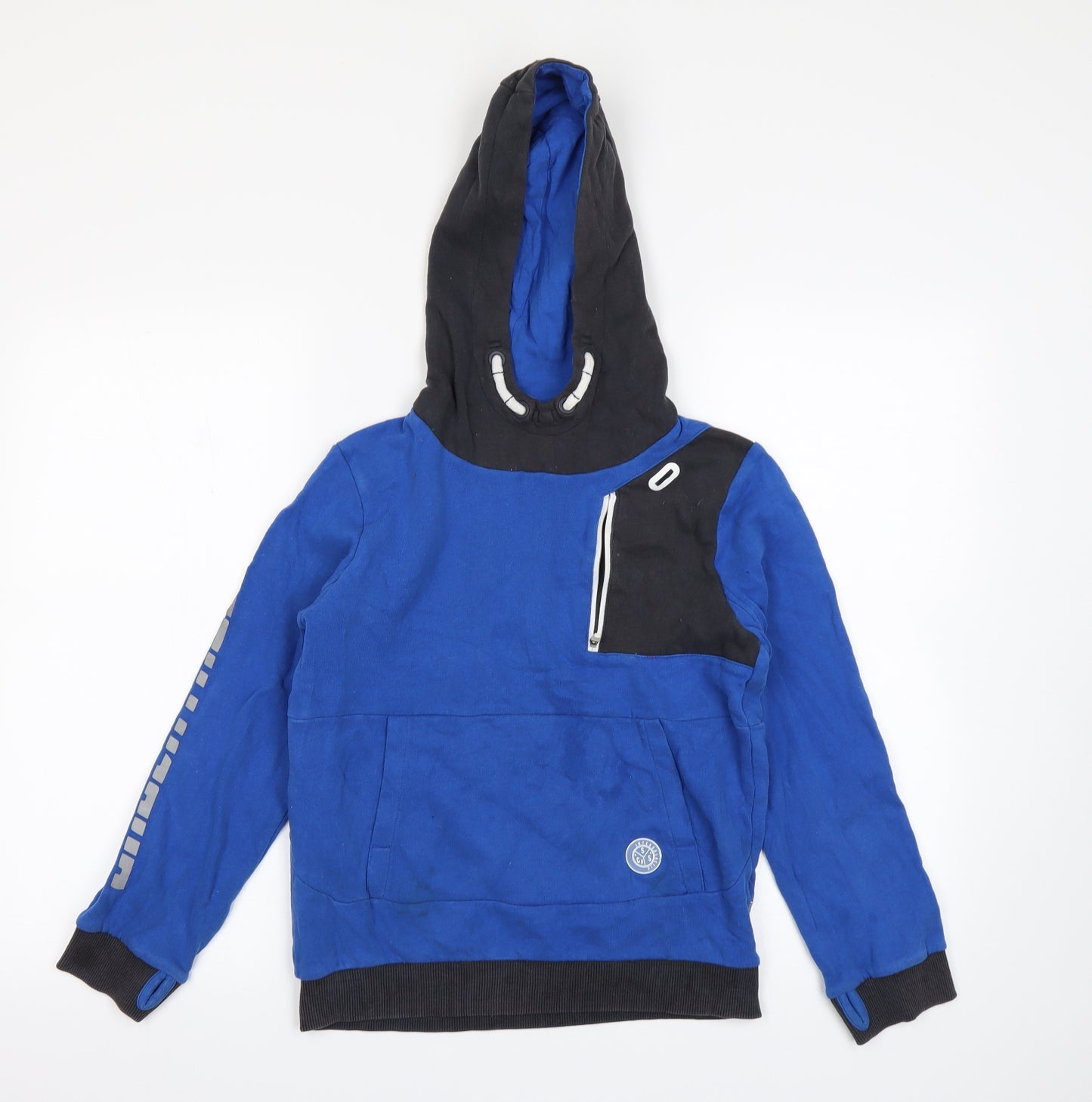 Nutmeg Boys Blue   Pullover Hoodie Size 10-11 Years