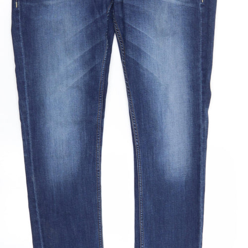 JACK & JONES Mens Blue  Denim Skinny Jeans Size 32 in L34 in