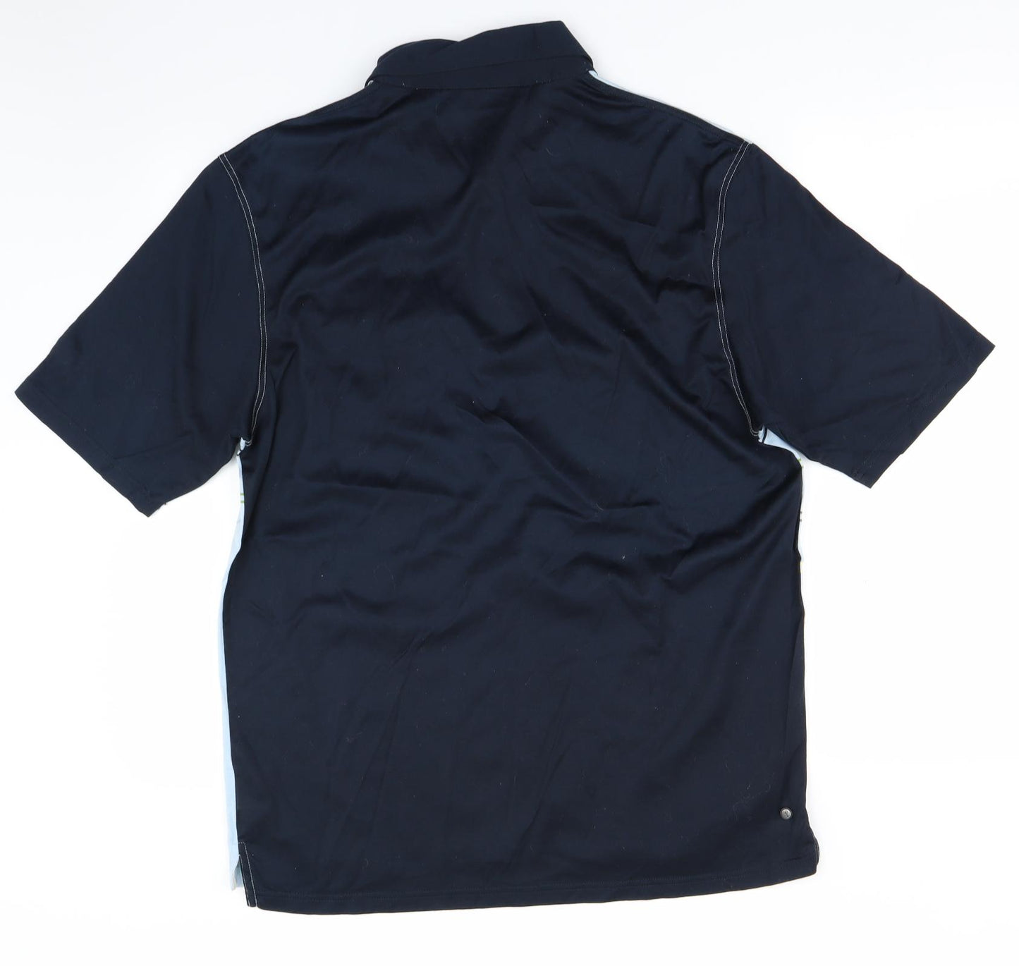 Pringle Mens Blue Striped  Basic Polo Size L