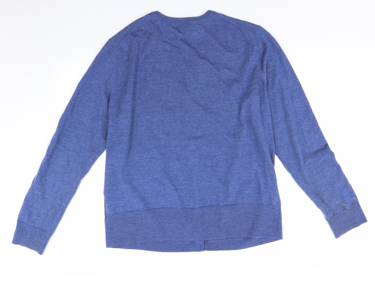 Brooks Brother Womens Blue  Knit Cardigan Jumper Size XL
