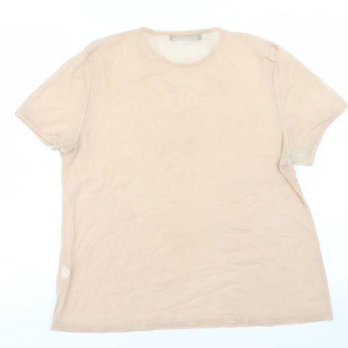 Misspap Womens Pink   Basic T-Shirt Size 10