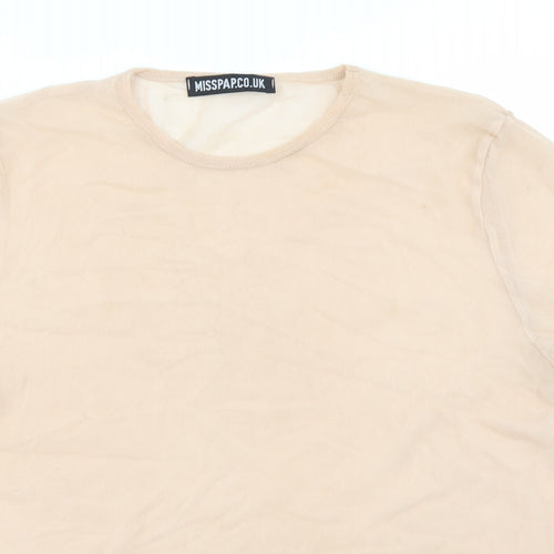 Misspap Womens Pink   Basic T-Shirt Size 10